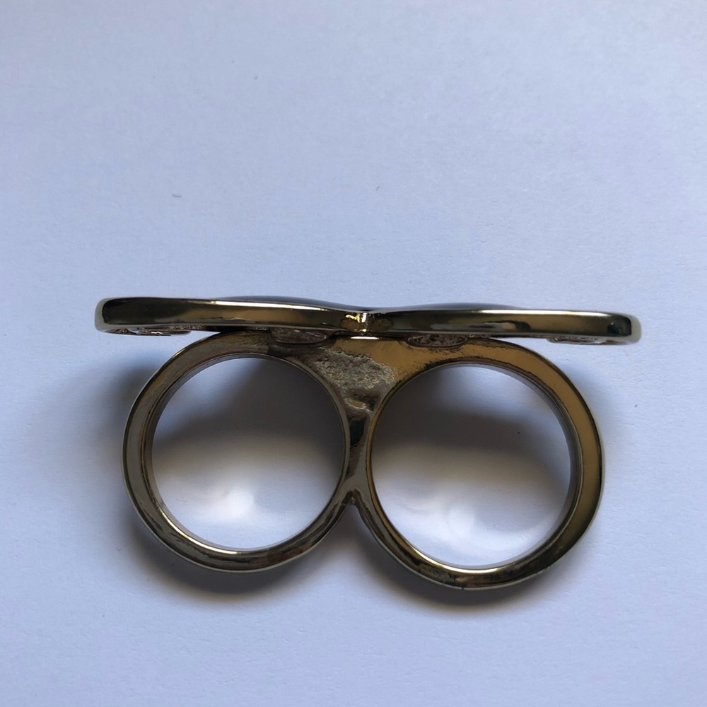 Moustache Two Finger Ring - Picture 3 of 3